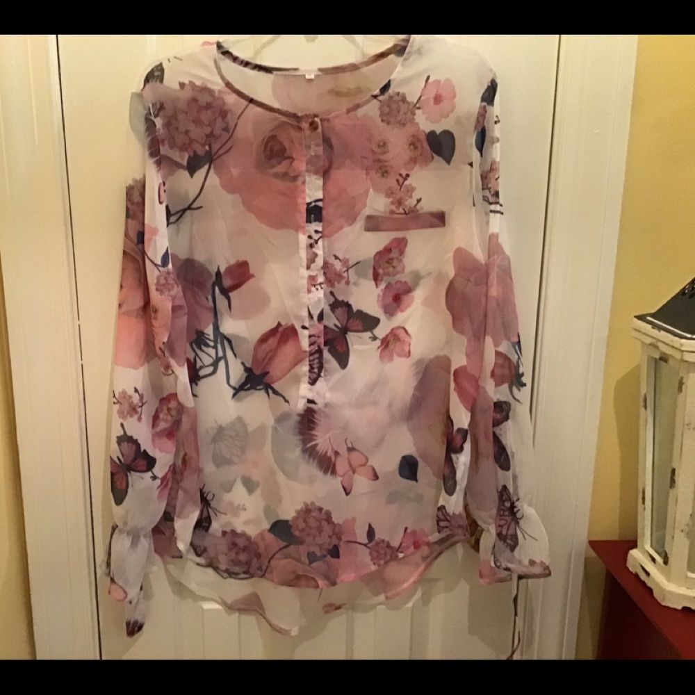 Sheer floral blouse***SOLD***